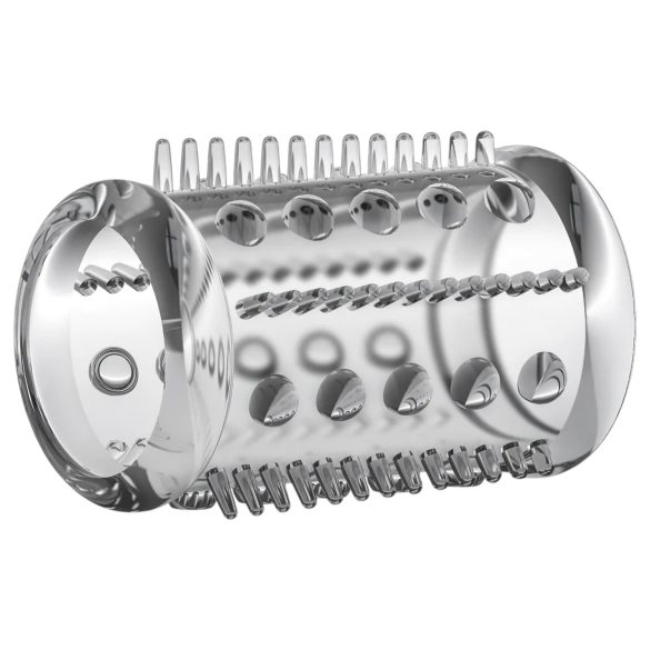 Stay Hard - erekční návlek na penis s malými výstupky - průhledný