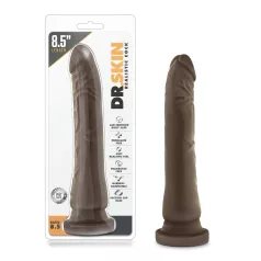   Dr. Skin - realistický dildo s přísavkou - hnědý 20,5 cm
