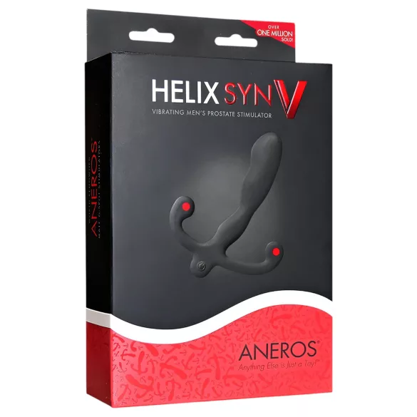 Aneros Helix Syn V - akumulátorový vibrátor na prostatu (černý) - 12,7 cm