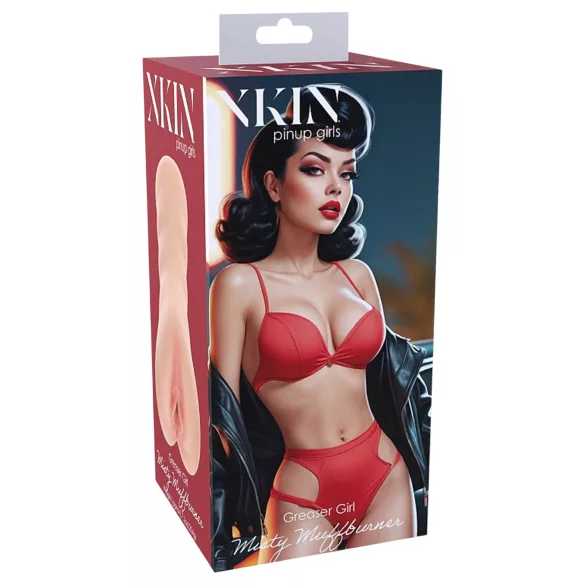 XKIN Greaser Girl Misty - realistická umělá vagína masturbátor (přírodní)