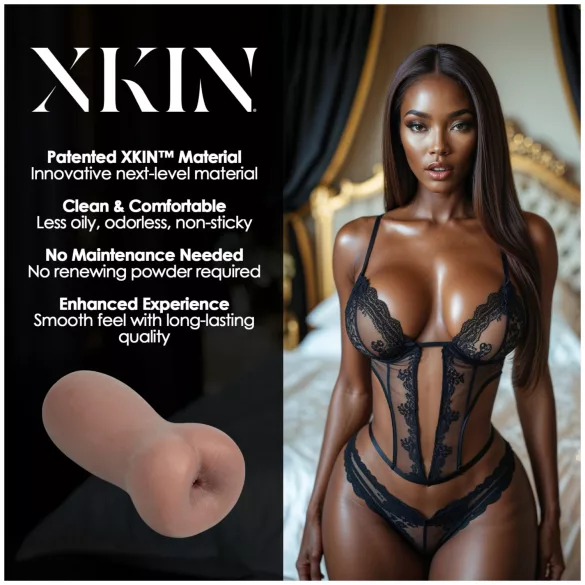 XKIN Eternal Asha - realistický umělý zadek masturbátor (přírodní)