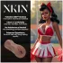 XKIN Cheerleader Cherry - realistická umělá vagína masturbátor (tmavý přírodní odstín)