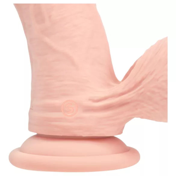RealRock - realistický vibrátor s dvojitou hustotou (tělová barva) - 20 cm