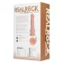 RealRock - vibrátor s přísavkou - realistický - tělová - 18 cm