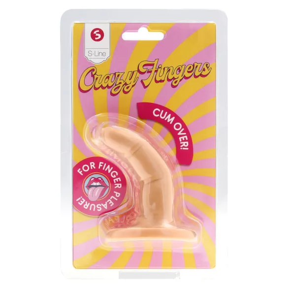 S-Line - dildo pro dva prsty - realistické - tělová barva