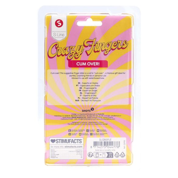 S-Line - dildo pro dva prsty - realistické - tělová barva