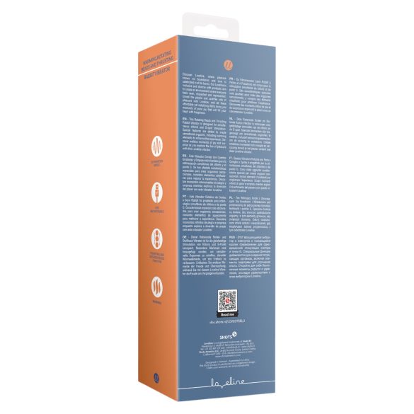 Loveline - zahřívací přirážecí vibrátor - modrý