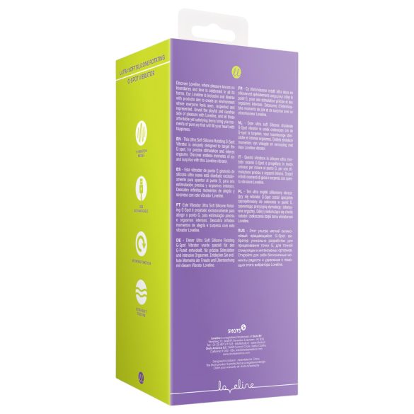 Loveline - rotační vibrátor na dobíjení - růžový