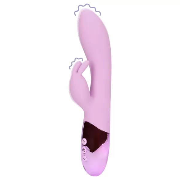 Loveline - dobíjecí vibrátor s králíčkem (růžový)