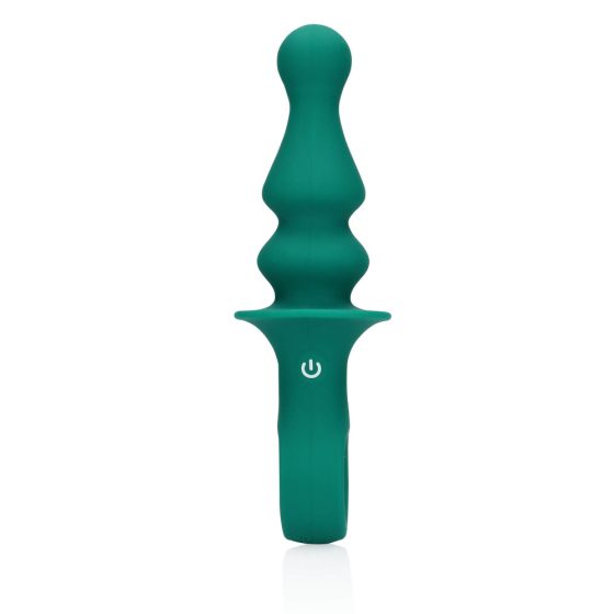 Loveline - Dobíjecí perlový anální vibrátor (zelený)
