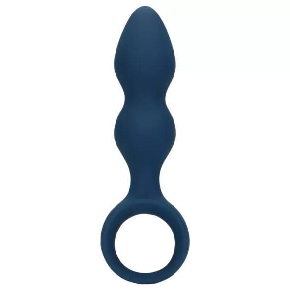 Loveline - anální dildo s kroužkem - střední - modré