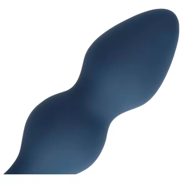 Loveline - anální dildo s kroužkem - střední - modré