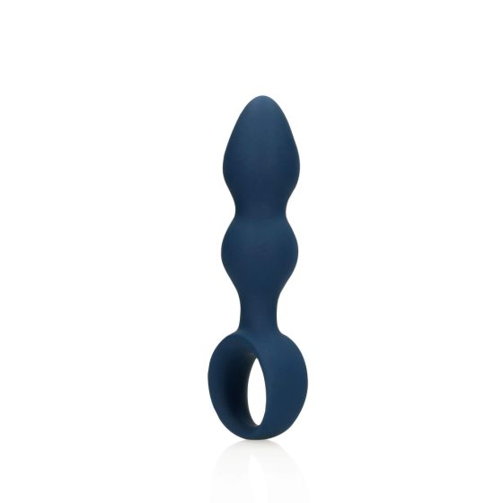 Loveline - Anální dildo s úchopovým kroužkem - velké (modré)