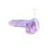 RealRock - realistické dildo - průhledné lila 17 cm