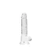RealRock - realistické dildo - průhledné - 17 cm