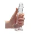 RealRock - realistické dildo - průhledné - 17 cm