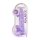 RealRock - realistické dildo - průhledné - fialové - 22 cm