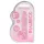 RealRock - realistické dildo - průhledné růžové - 15 cm