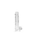 RealRock - realistické dildo - průhledné - 15 cm