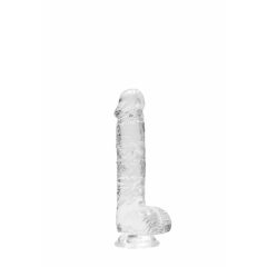   REALROCK - průsvitné realistické dildo - vodočisté (15cm)