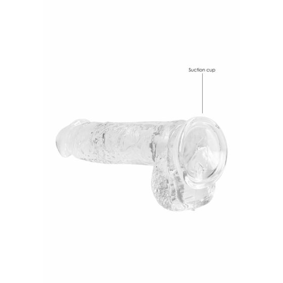 REALROCK - průsvitné realistické dildo - vodočisté (15cm)