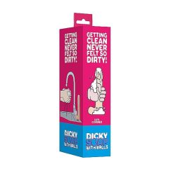   Dicky Cum - penisové mýdlo se varlaty - přírodní barva (250g)