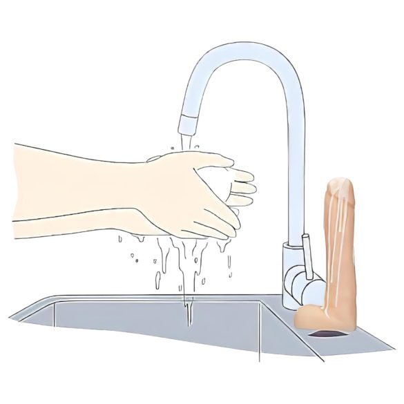 Dicky Cum - mýdlo ve tvaru penisu s varlaty - přírodní 250g