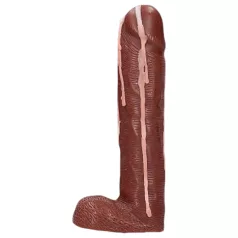 Dicky Cum - mýdlo penis s varlaty - hnědá 250g
