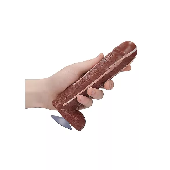 Dicky Cum - mýdlo penis s varlaty - hnědá 250g
