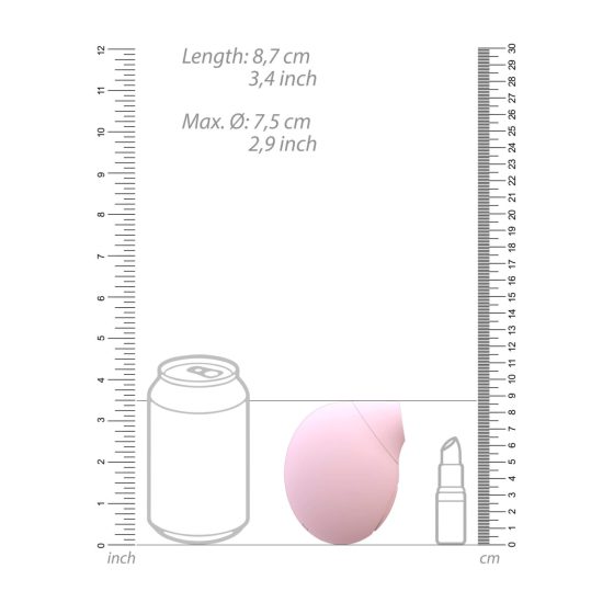Irresistible Seductive - dobíjecí, vodotěsný stimulátor klitorisu (růžový)