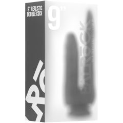 Realrock - realistické dvojité dildo - 22 cm (průsvitné)