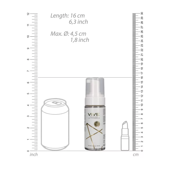 Vive - čistič erotických pomůcek - pěna - 140 ml