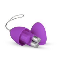   Easytoys - vibrační vajíčko se 7 rytmy a dálkovým ovladačem (fialové)