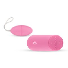   Easytoys - vibrační vajíčko se 7 rytmy na dálkové ovládání (růžové)