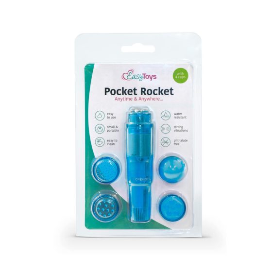 Easytoys Pocket Rocket - sada vibrátorů - modrá (5 kusů)