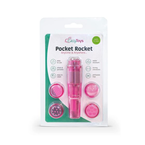 Easytoys Pocket Rocket - sada vibrátorů - růžová (5 kusů)