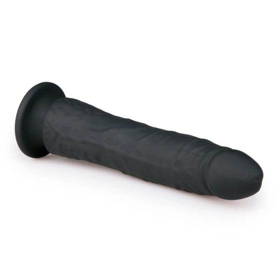 Easytoys Suction Cup Dildo - 100% -ní silikonové dildo s přísavkou (21cm) - černé