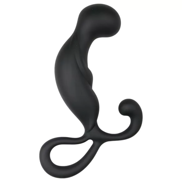 EasyToys - masážní vibrátor na prostatu - černý silikon