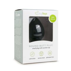   EasyToys Round Butt Plug XL - anální dildo (černé) - extra velké
