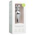 Easytoys - anální kolík s růžovým kamínkem - kovový, stříbrný, 3,5 cm