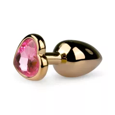   Easytoys - anální kolík - kovový - zlatá/růžová - 2,5 cm
