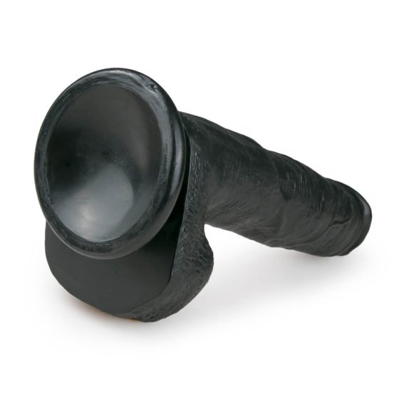 Easytoys - dildo s varlaty a přísavkou (22,5cm) - černé