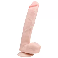   Easytoys - realistické dildo s přísavkou a varlaty - 26,5 cm - tělová