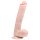 Easytoys - realistické dildo s přísavkou a varlaty - 26,5 cm - tělová