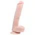 Easytoys - realistické dildo s přísavkou a varlaty - 26,5 cm - tělová