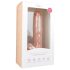 Easytoys - realistické dildo s přísavkou a varlaty - 26,5 cm - tělová