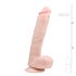 Easytoys - realistické dildo s přísavkou a varlaty - 26,5 cm - tělová