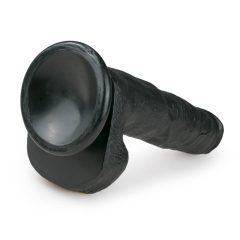   Easytoys - velké dildo s varlaty a přísavkou (26,5cm) - černé