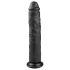 Easytoys - realistický dildo s přísavkou - extra velký - 28,5 cm - černý