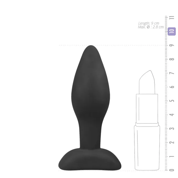 Easytoys - anální kolík - malý - silikonový - černý